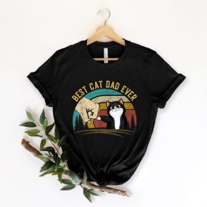 Cat Dad Gift | Best Cat Dad Ever Shirt | Funny Shirt Men