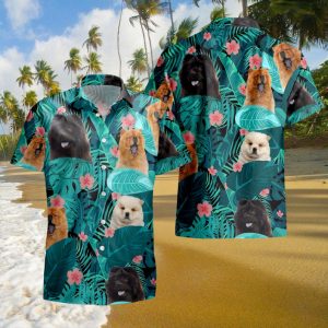 Chow Chow Tropical Hawaiian Shirt,Dog Lover Shirt, Retro Hawaii,Soft Hawaii Shirt