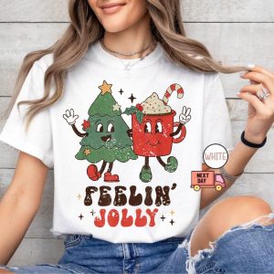 Retro Christmas Shirt, Feeling Jolly Christmas Shirt, Vintage Christmas Shirt