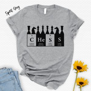 Chess Periodic Table Shirt: Gambit Chess Player Gift