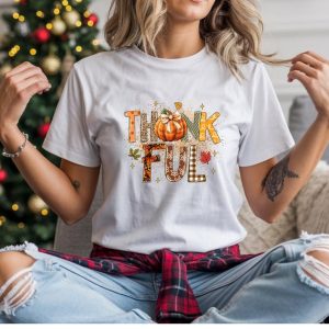 Thankful T-shirt, Thanksgiving T-shirt, Fall T-shirt